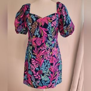 NWT. Lilly Pulitzer Morena Short Sleeve Romper. Size 4.